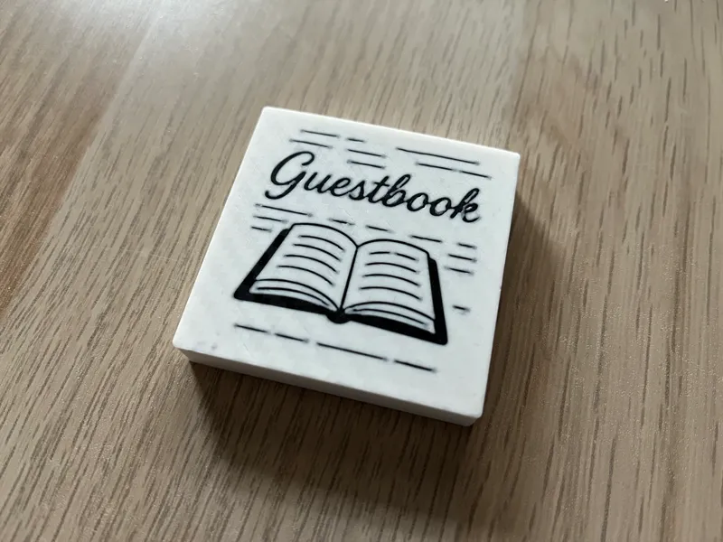 NFC Guestbook Playlist Magnet