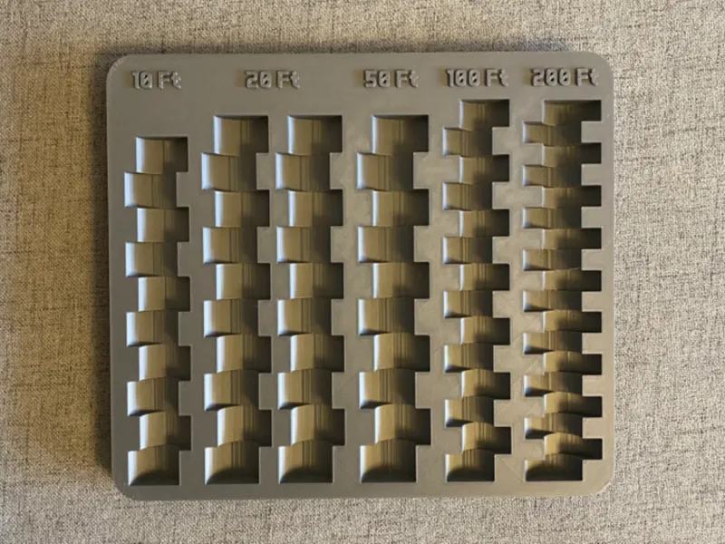 HUF Coin Storage and Counter Tray (10-200 HUF)