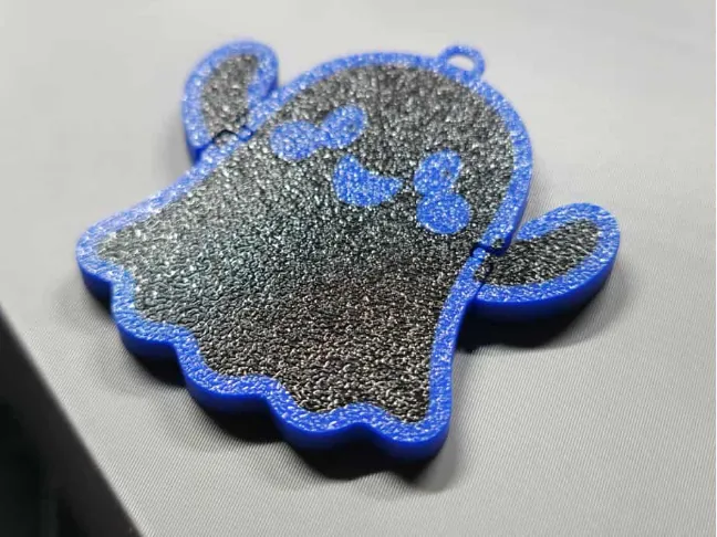 Happy Ghost Flexi Keychain – Halloween Fidget