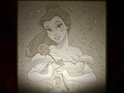 Lithophane Princess Belle