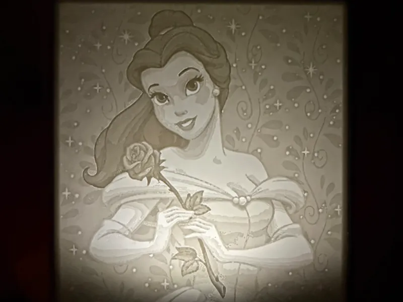 Litofania principessa Belle