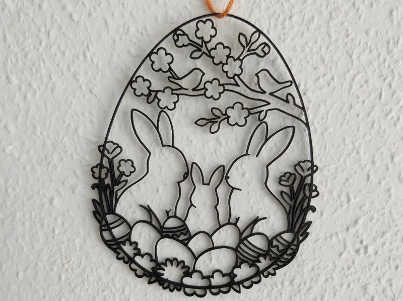 Süßer Vogel und küssender Hase Frühlings-Oster