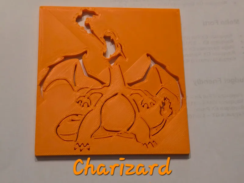 Stencil per disegnare Pokemon Charizard Bambini