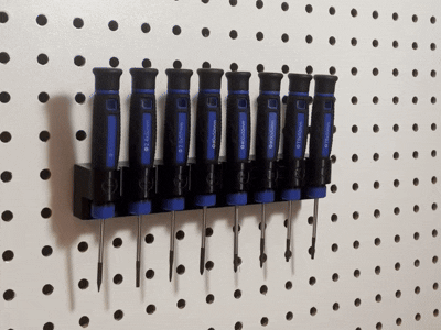 Pegboard Precision Screwdriver Holder