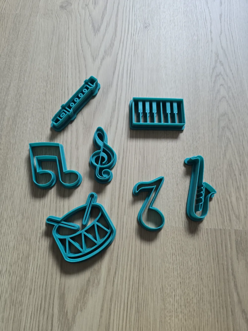 Stampo Per Biscotti A Forma Di Pianoforte – Stampato In 3D, Altezza 1,3 Cm