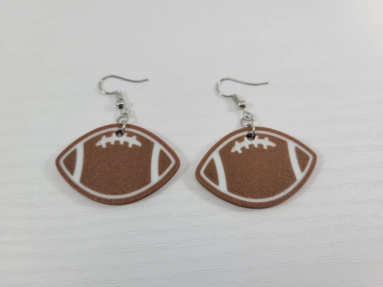 Football Earrings with Laces Gameday Accessories view 4