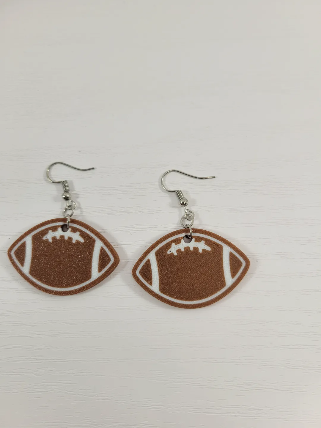 Football Earrings with Laces Gameday Accessories view 2