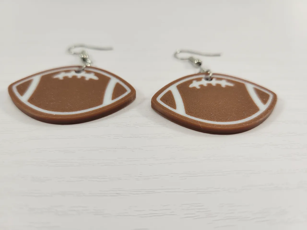 Football Earrings with Laces Gameday Accessories view 3
