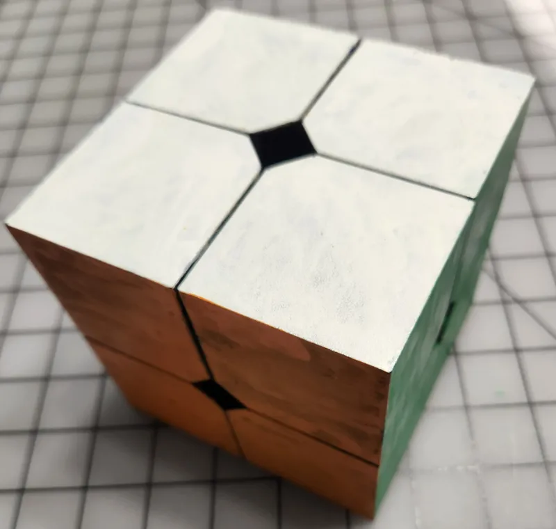 Big 2X2 rubik's cube cap
