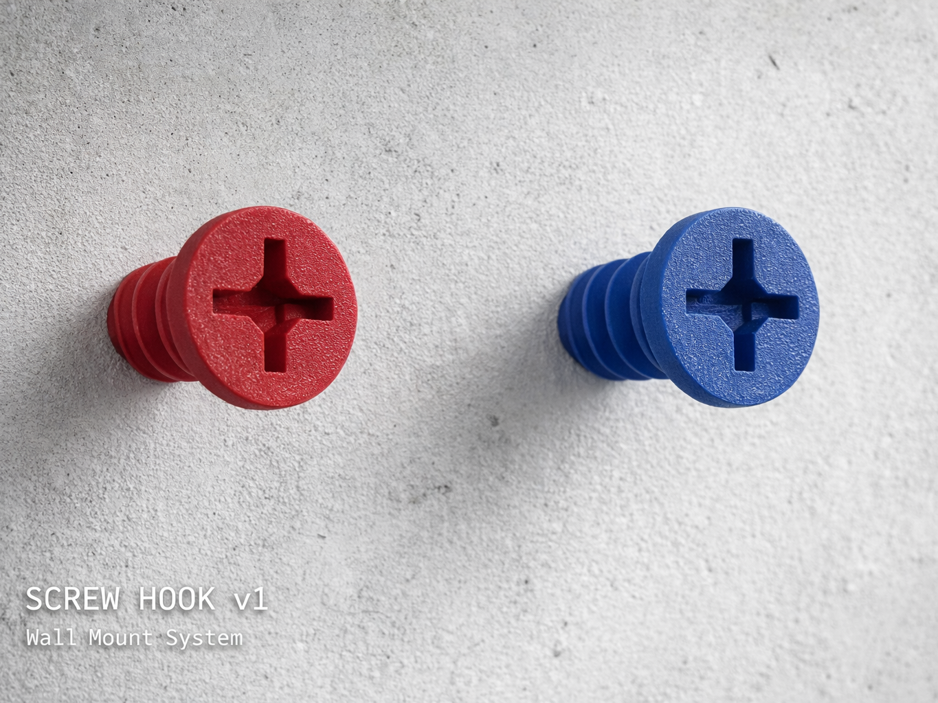 SCREW HOOK v1 – Wall Mount System