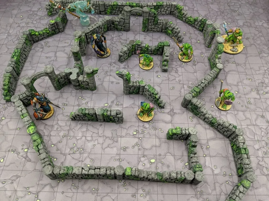 DungeonSticks Ruined Stone D&D Terrain (Starlink) view 2