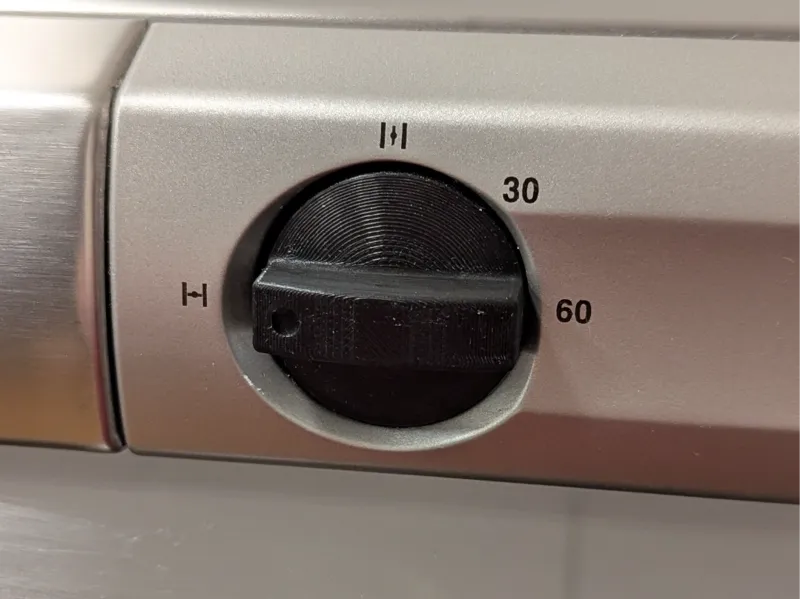 Extractor hood Knob