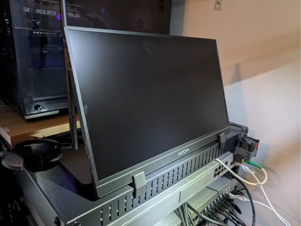 Support moniteur portable pour rack serveur