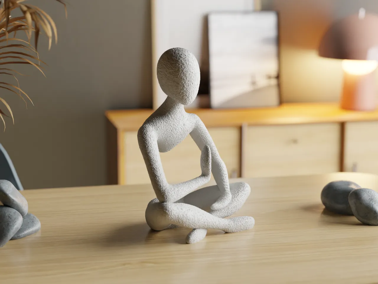 Celestial Resonance Meditation Sculpture in MidAir view 2