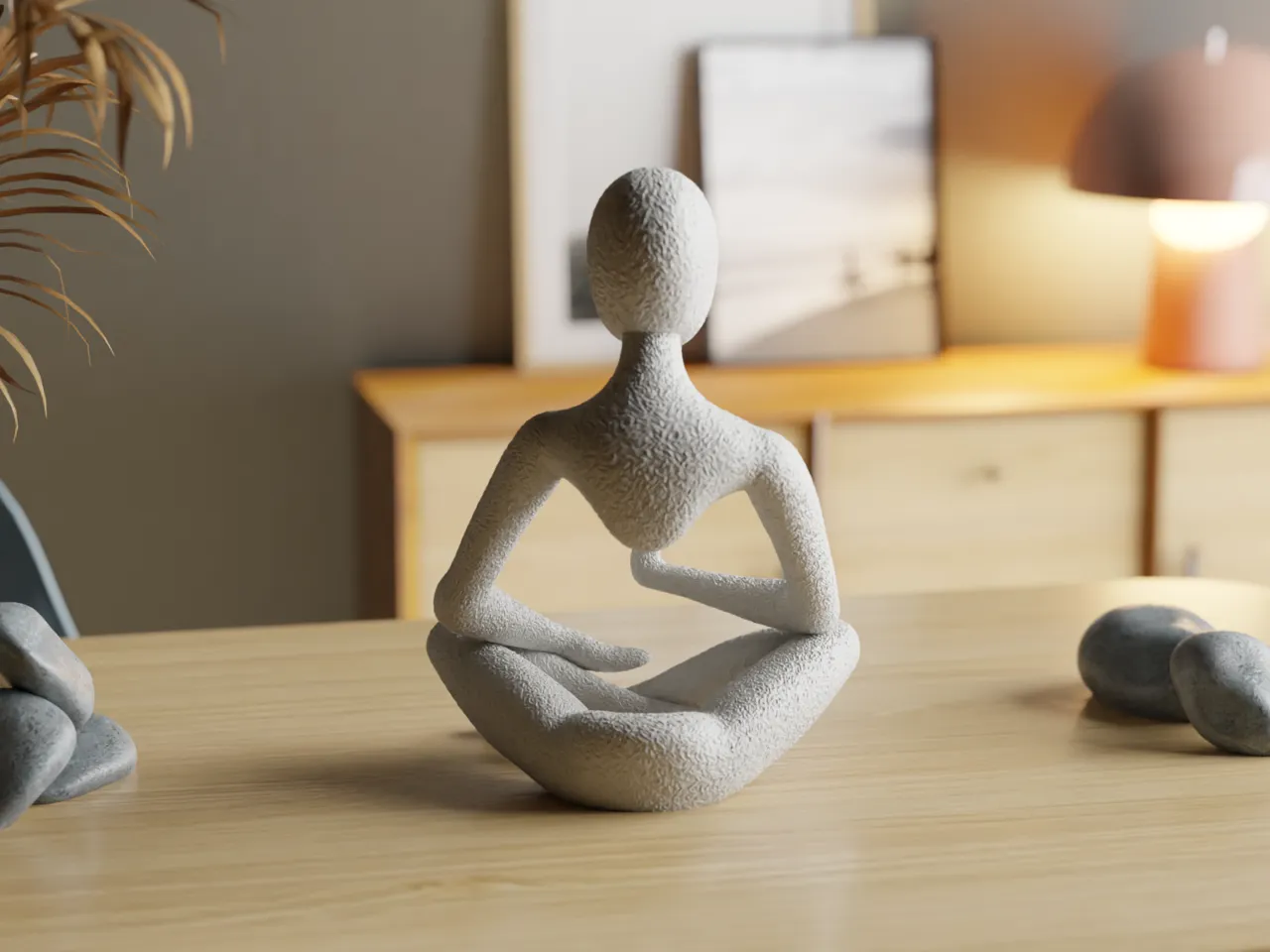 Celestial Resonance Meditation Sculpture in MidAir view 4