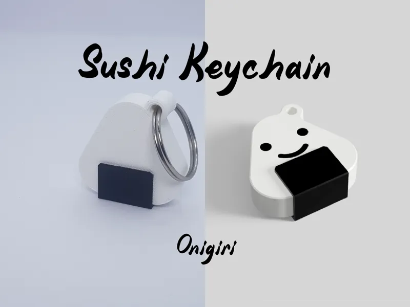 Sushi keychain - Onigiri