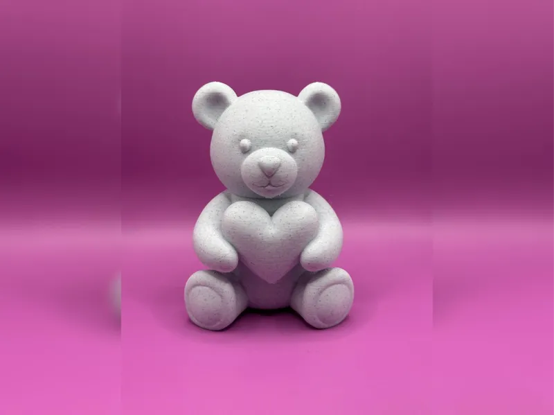 Valentine Teddy holding a heart