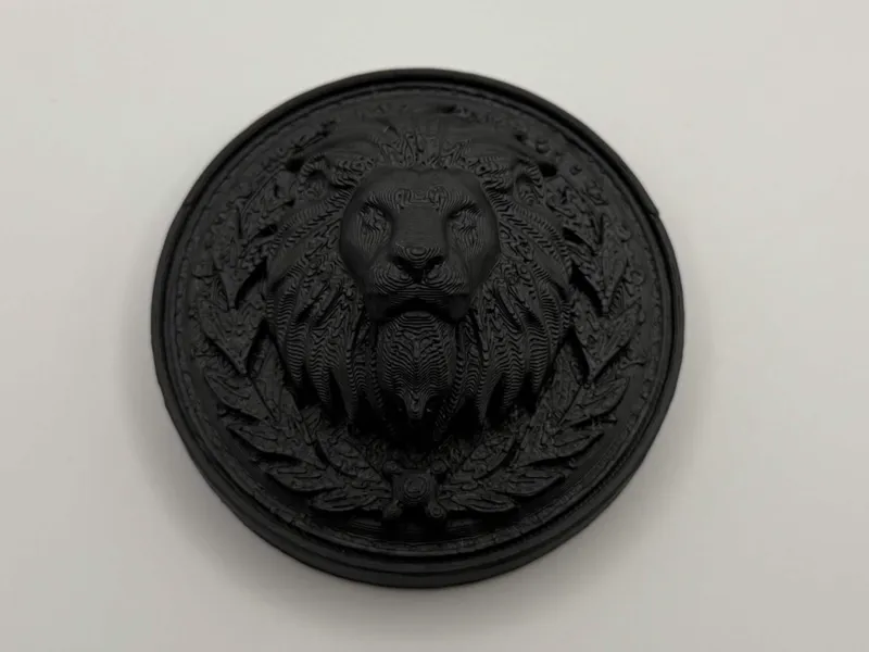 Lion Head Emblem - Decorative Wall Badge
