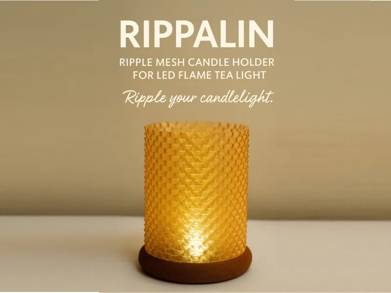 Rippalin –Candle Holder for LED Flame Tea Light