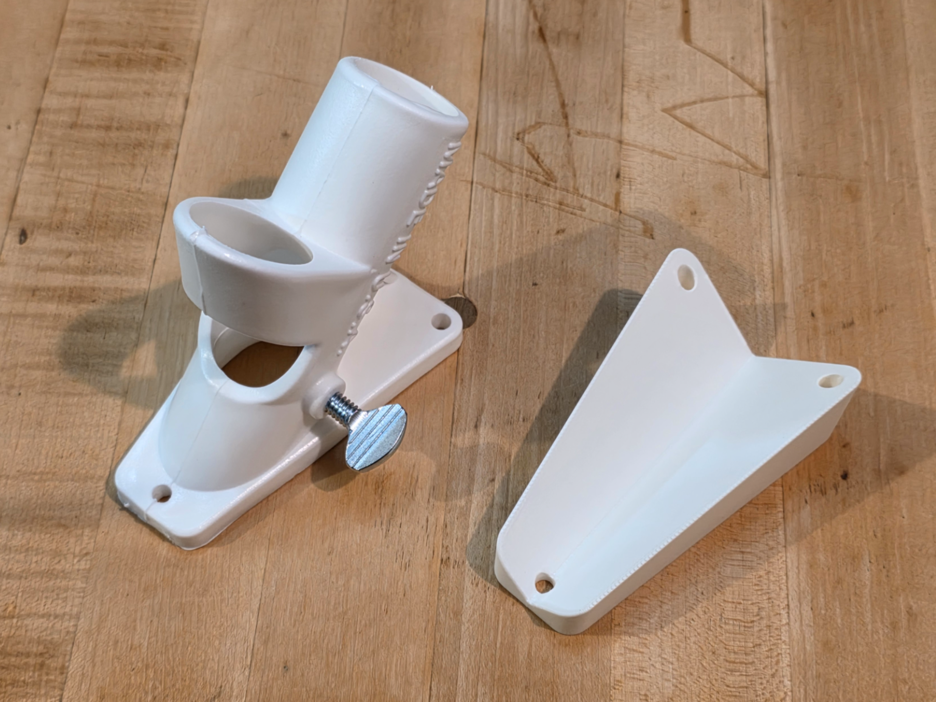 Flagpole Bracket Corner Mounting Block