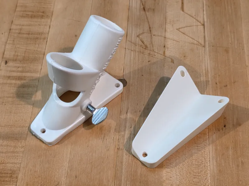 Flagpole Bracket Corner Mounting Block
