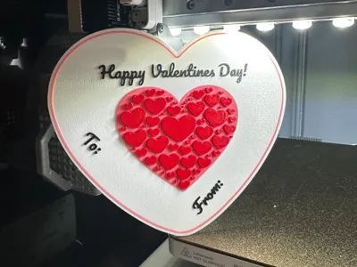 School Valentine Exchange Heart Card