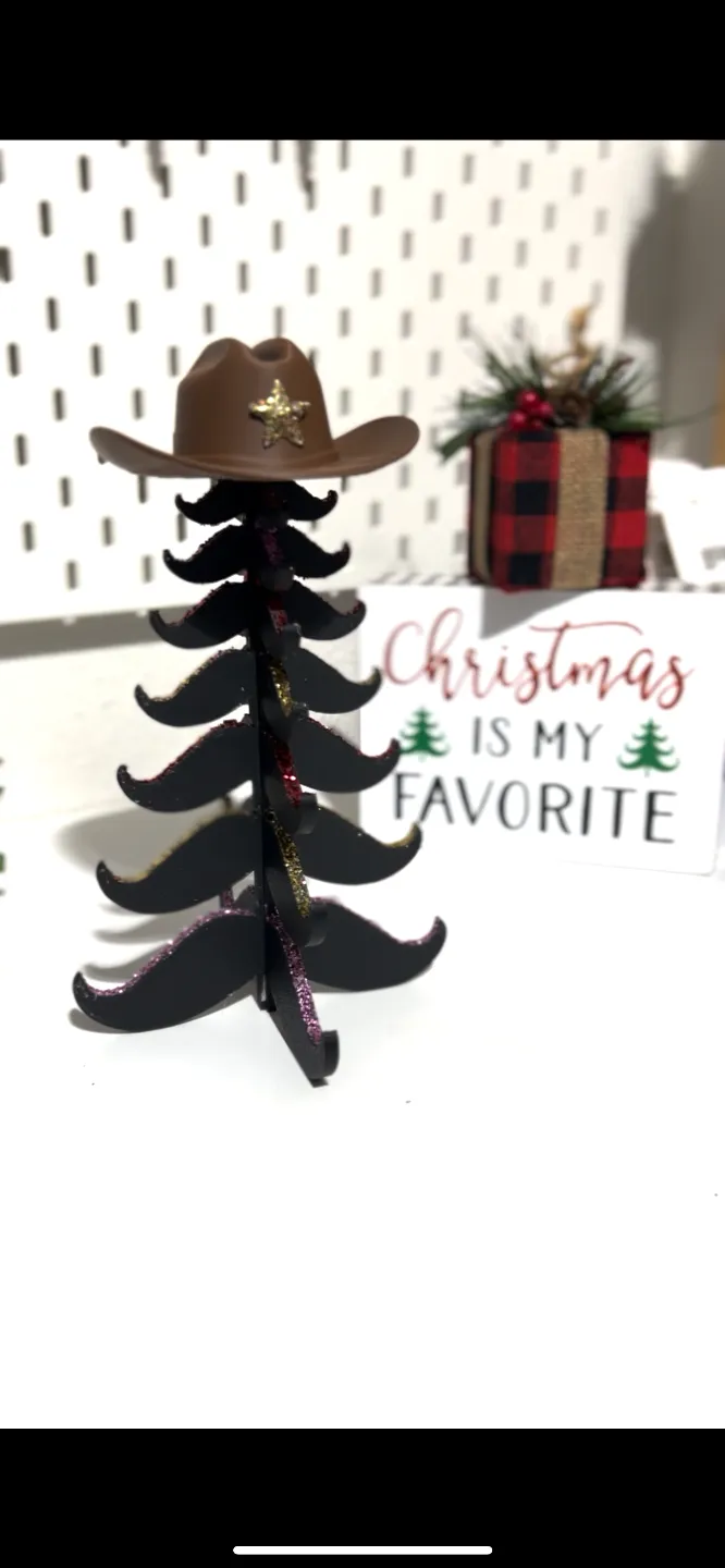 Mustache Tree Christmas