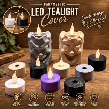 Accesorio de iluminación decorativa: Parametric LED Tealight Cover — vista de referencia 4