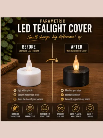 Accesorio de iluminación decorativa: Parametric LED Tealight Cover — vista de referencia 2