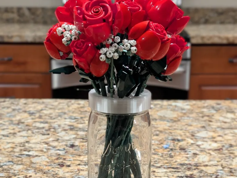 Flower Holder for Mason Jar