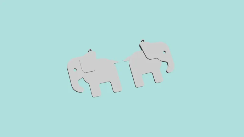 Elephant Earrings