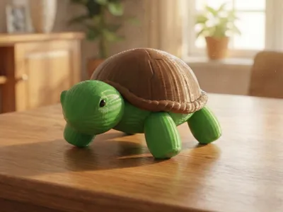 Angry cute turtle
