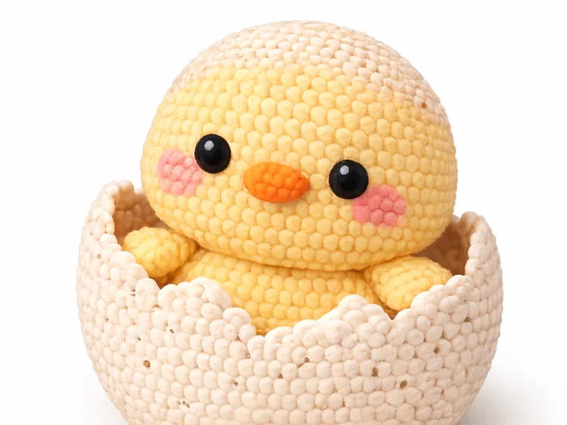 knitted chick