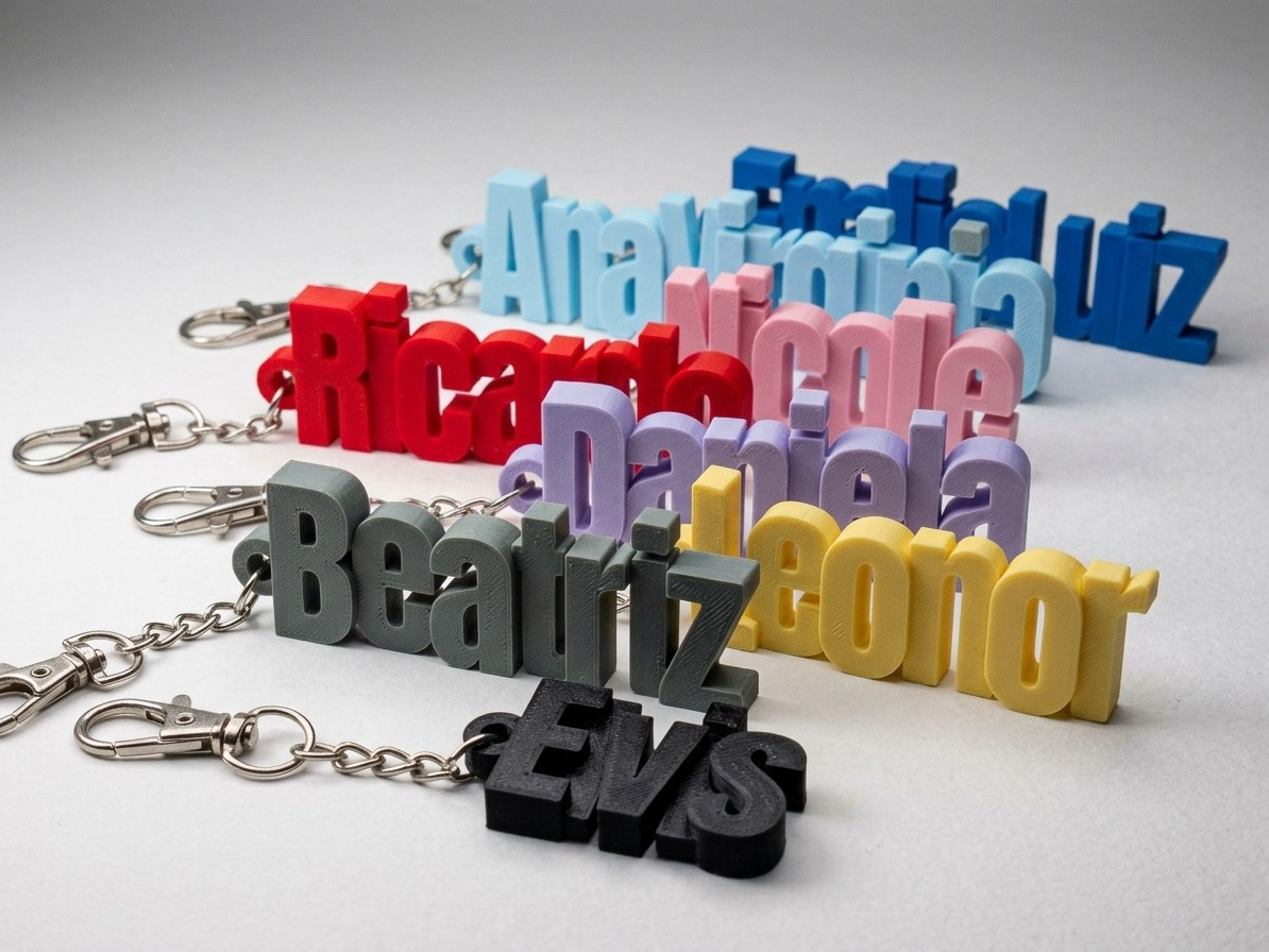 Keychain Generator — Stepped Letters - 1