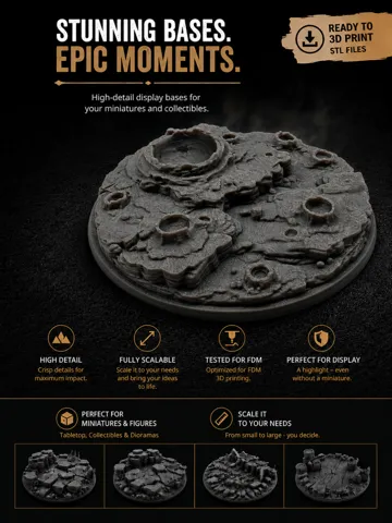 Escenografía en miniatura: Base|Terrain|Diorama - Moon Crater — vista de referencia 2