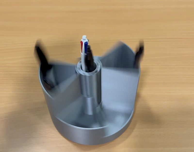 Modular Spinning Desk Organizer