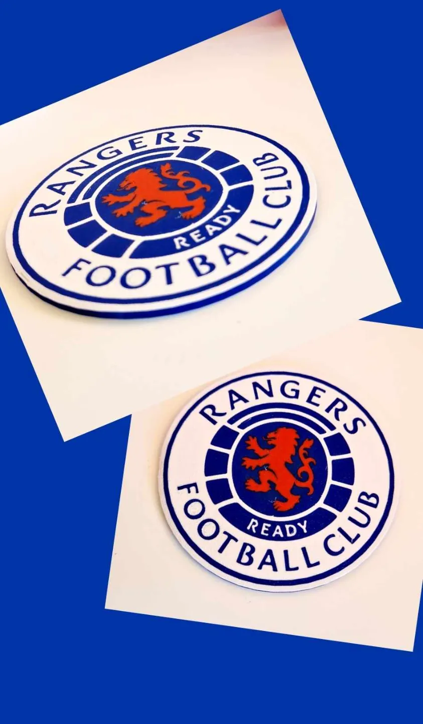 Rangers Football Club Coaster - Free 3D Print Model - MakerWorld
