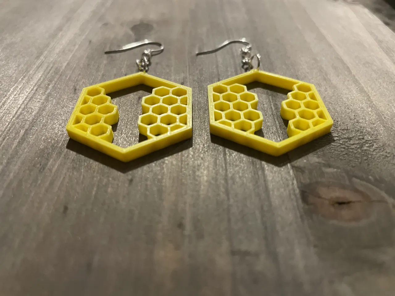 Honeycomb Earrings (Angle) view 2
