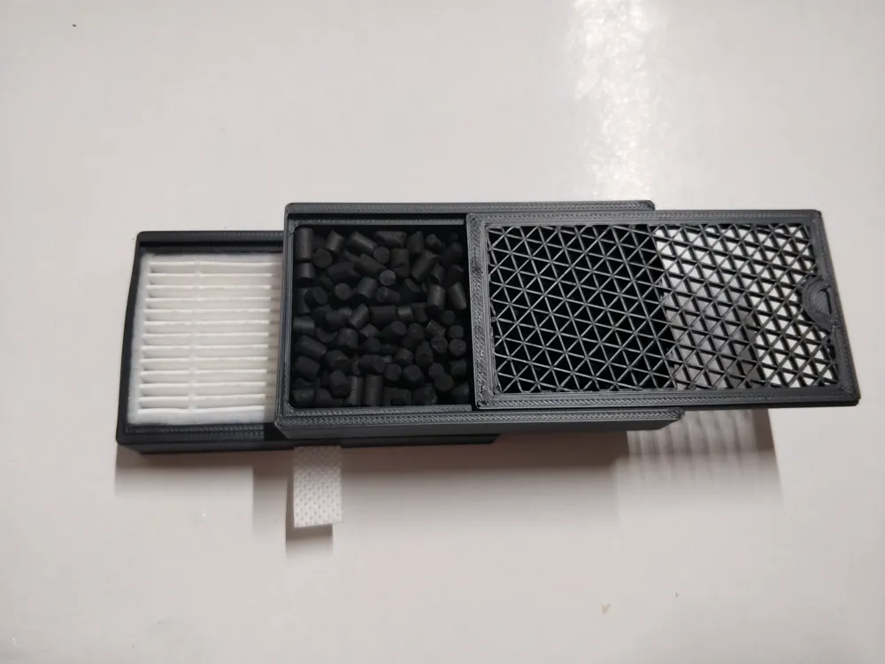 HEPA & carbon filter for Bambu Lab X1C, P1S by riccardolisci MakerWorld