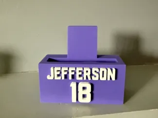 Justin Jefferson Vikings Card Stand