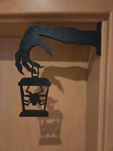 Modelo para impresión 3D: Halloween Hand mit Spinnenlaterne – Eckdeko — vista de referencia 4