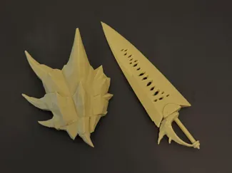 Heat Edge Sword and Shield (Scalable for big size)