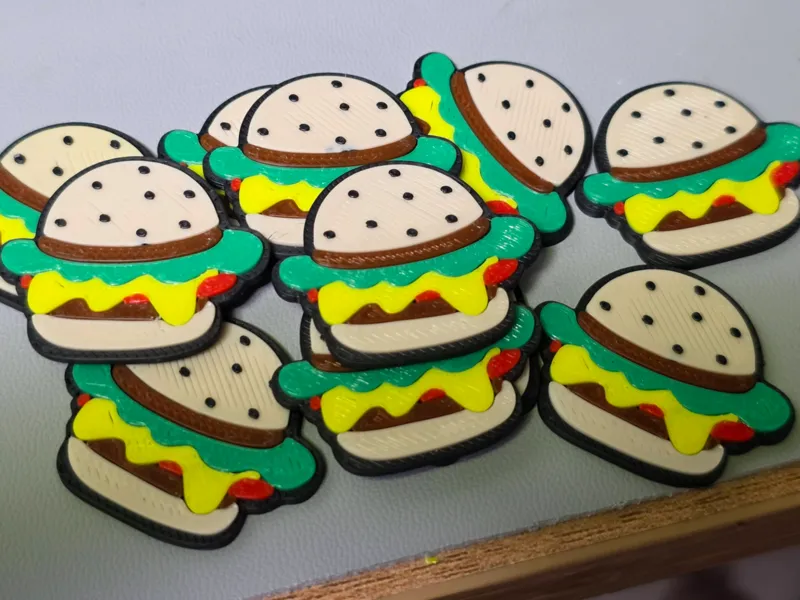 Hamburger Shoe Charms (Jibbitz)