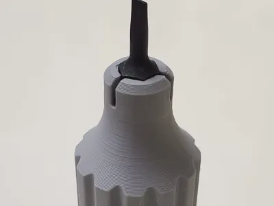 Handle for hexagonal screw driver bit