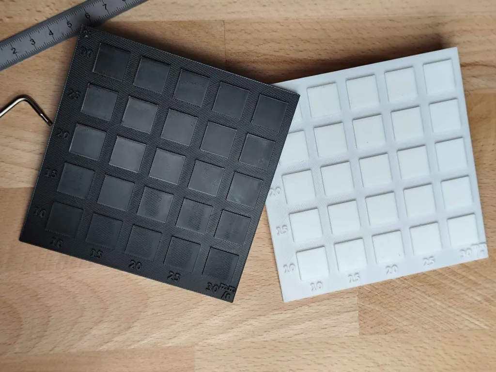 Complete Ironing Calibration Grid (10% to 80%) view 4