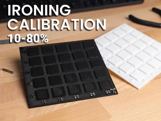 Complete Ironing Calibration Grid (10% to 80%)