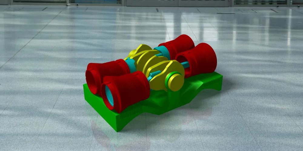 VW Air-Cooled Flat-4 Engine Assembly by ikesong MakerWorld: Download ...