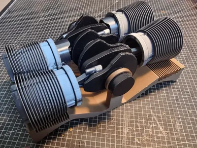 VW Air-Cooled Flat-4 Engine Assembly