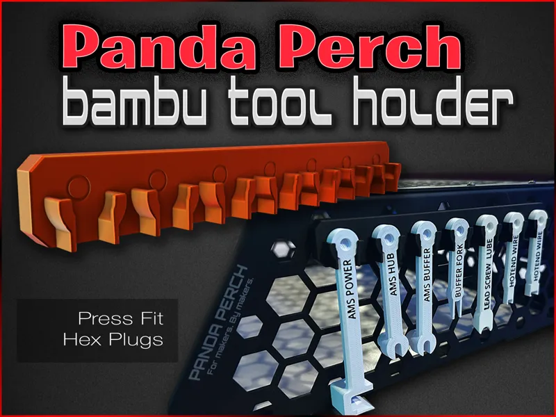 Panda Perch Bambu Tool Holder