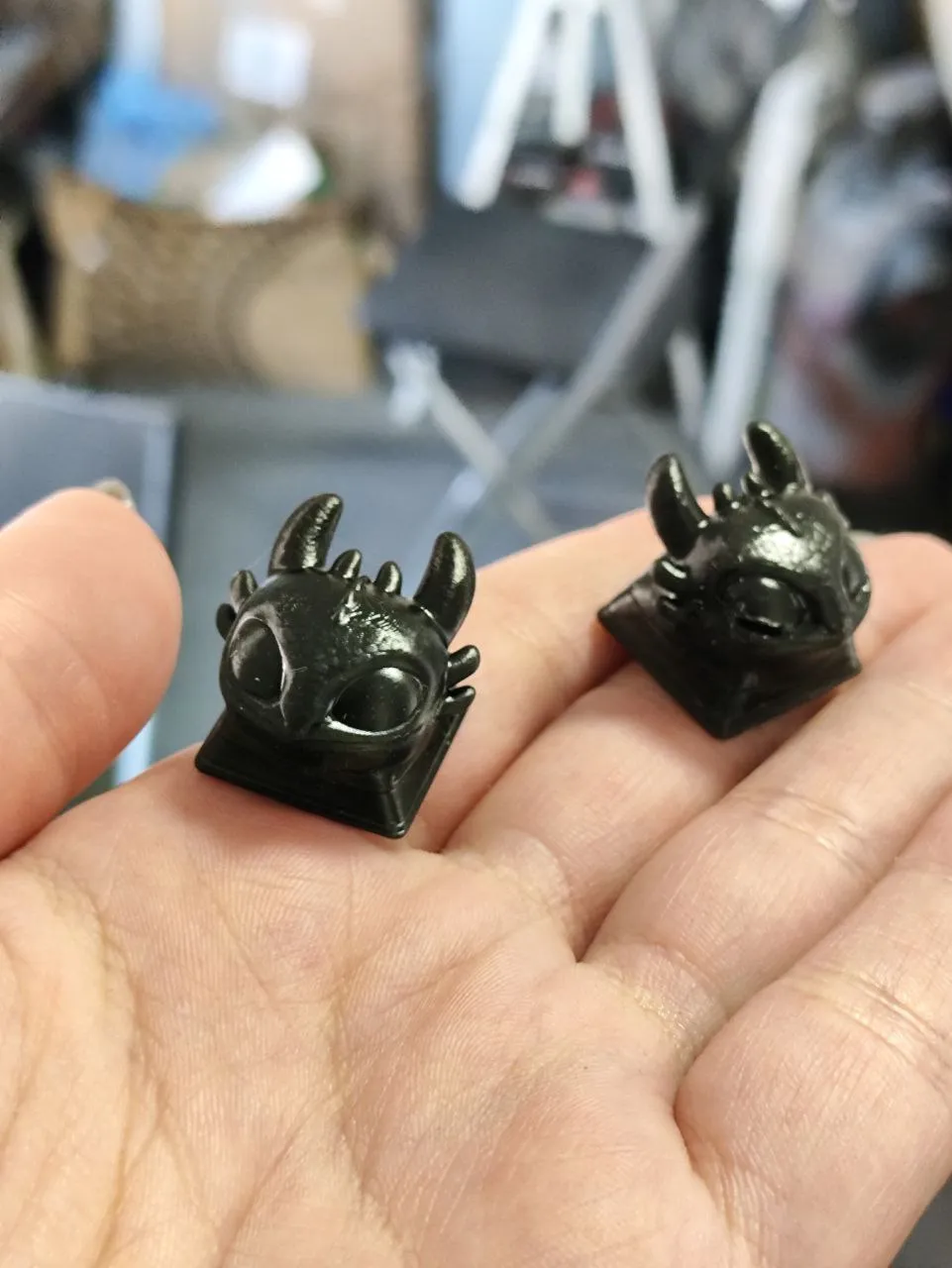 Night Fury Keycap view 2